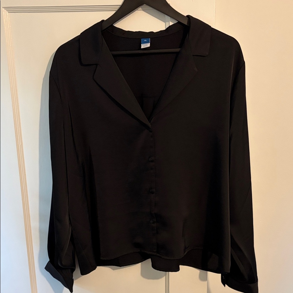 Old Navy Black Button Down Shirt
